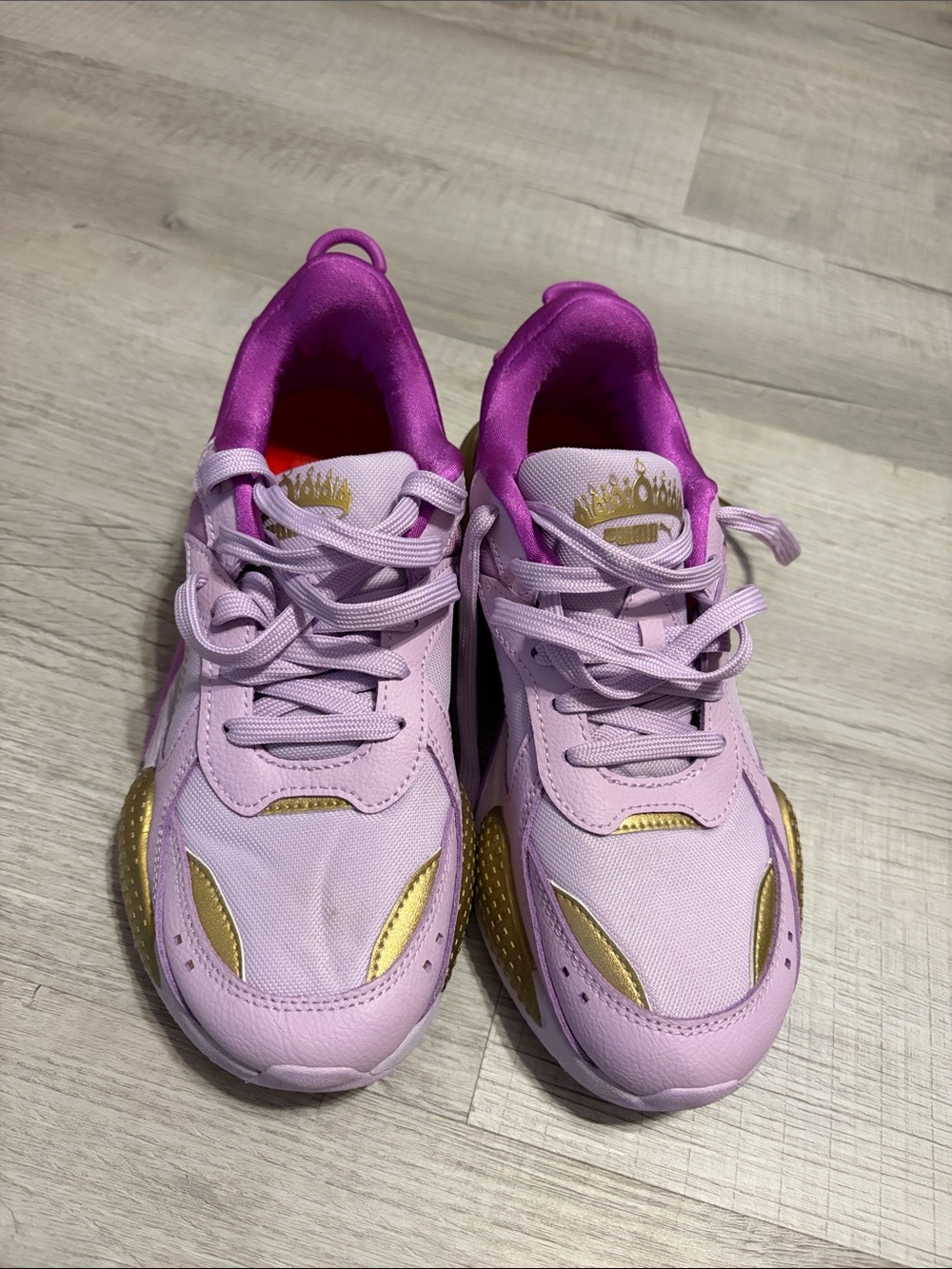 Puma Lilac and Gold Women's Sneakers